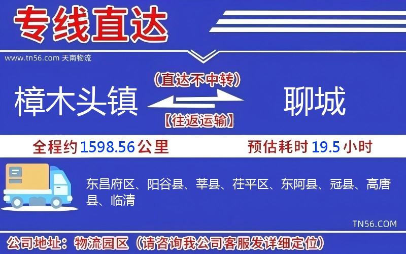 樟木頭鎮(zhèn)到聊城物流公司