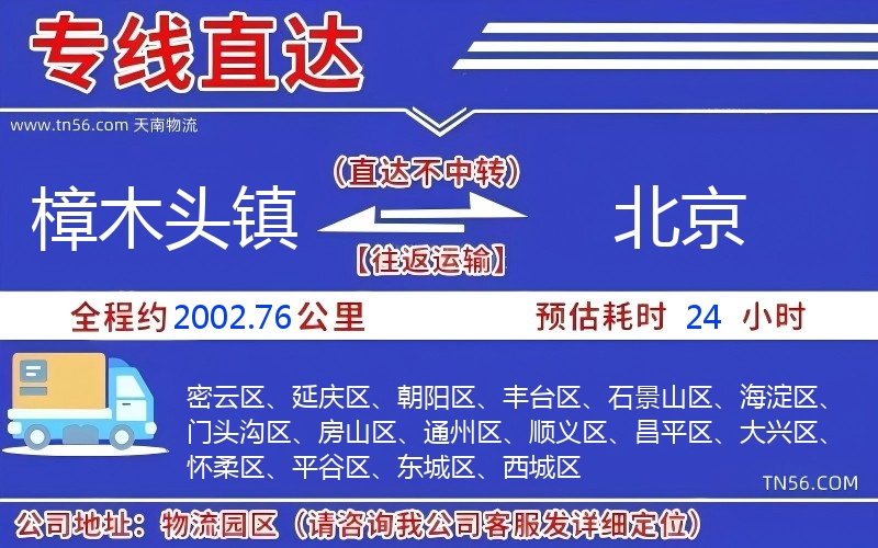 樟木頭鎮到北京物流公司 樟木頭鎮到北京物流公司