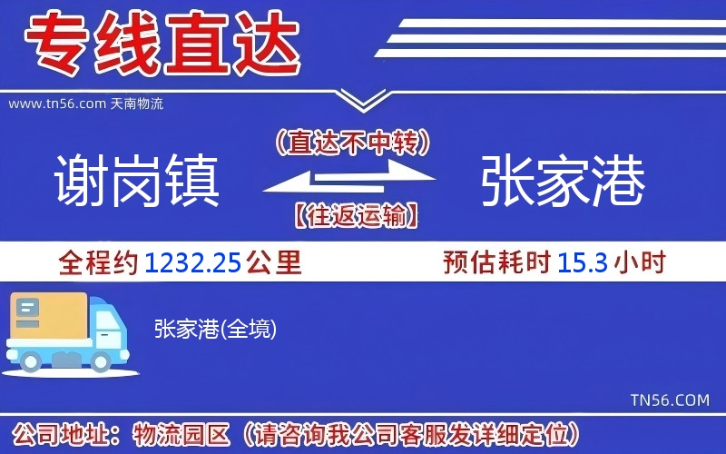 謝崗鎮(zhèn)到張家港物流公司