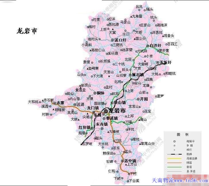 東莞到龍巖市地圖 www.87139196.cn